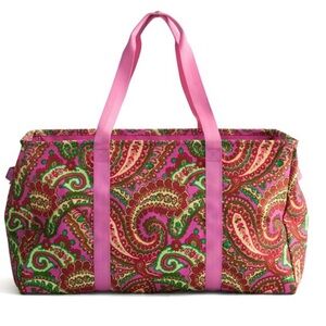 Vera Bradley outlet lighten up large car tote Capri pink NWT